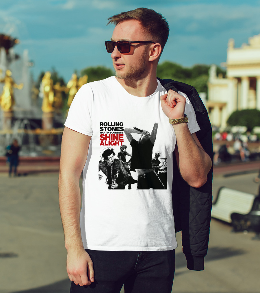 Rolling Stones Martin Scorsese Shine A Light T-Shirt