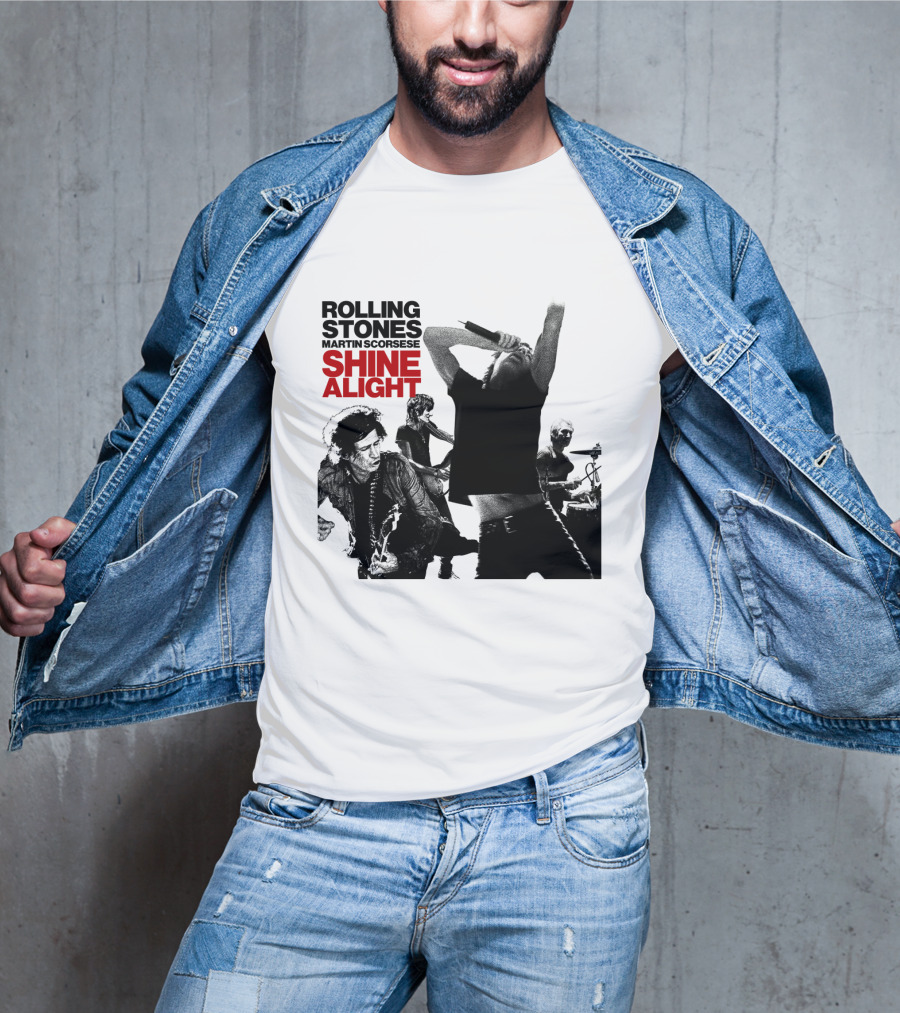 Rolling Stones Martin Scorsese Shine A Light T-Shirt