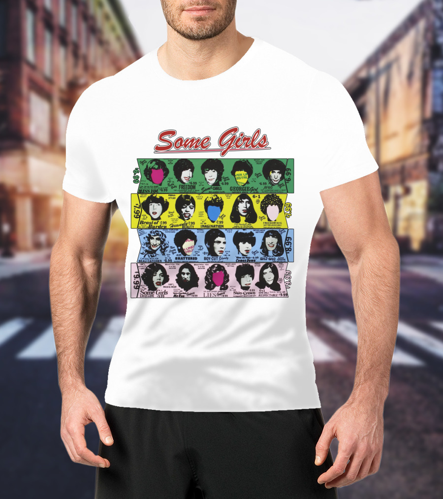 Some Girls Rolling Stones 1978 Album Cover Art Faces T-Shirt