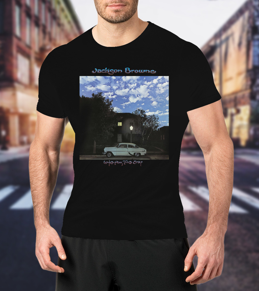 Jackson Browne Late For The Sky Vintage Car Night Scene T-Shirt