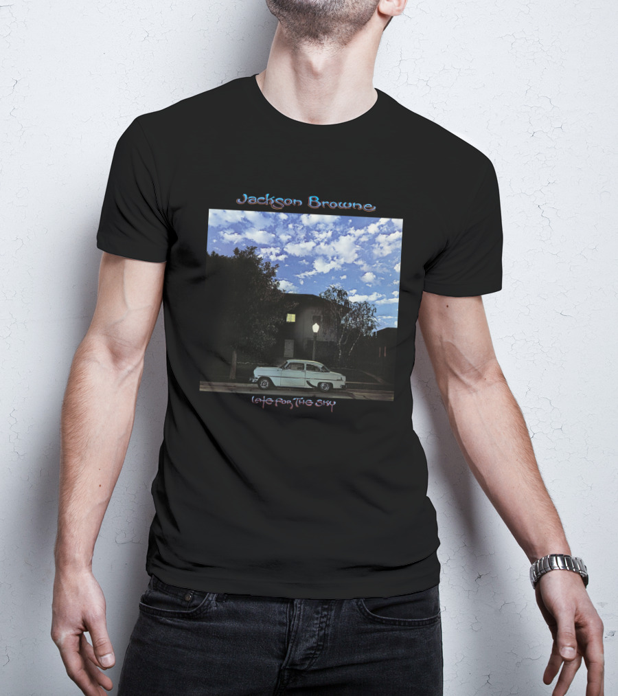 Jackson Browne Late For The Sky Vintage Car Night Scene T-Shirt