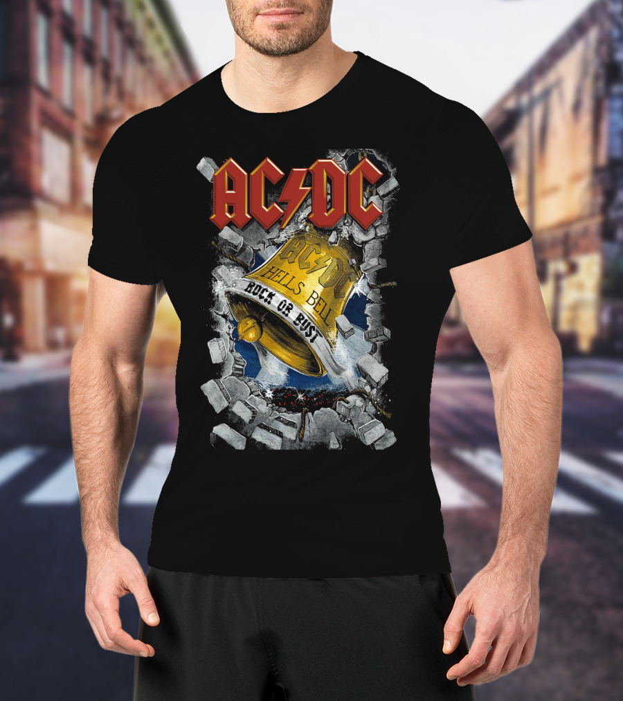 Acdc Hells Bells Rock Or Bust T-Shirt