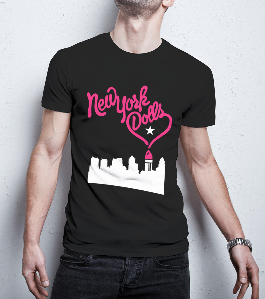 New York Dolls Skyline Star Retro Style T-Shirt
