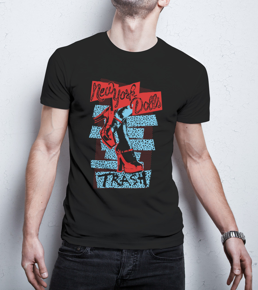 New York Dolls Trash High Heels Graphic Nyd T-Shirt