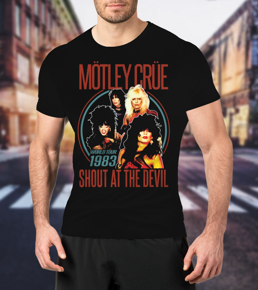 Mötley Crüe Shout At The Devil World Tour 1983 T-Shirt