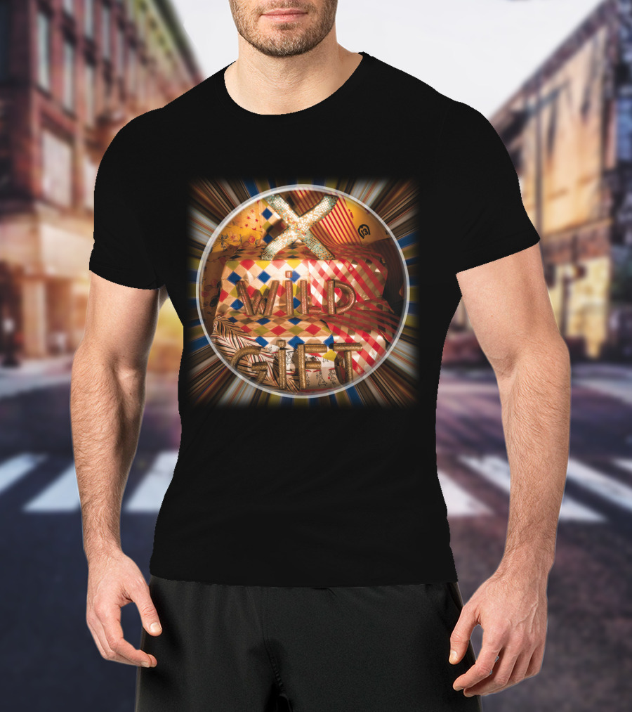 X 08 Wild Gift Album Cover Style Burst T-Shirt