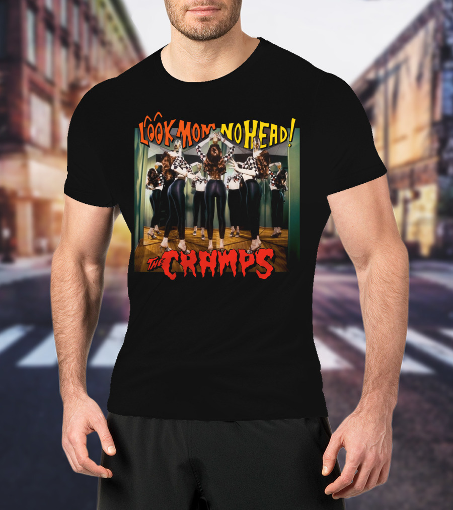 The Cramps Look Mom No Head Album Cover With Surreal Mirror Reflection T-Shirt