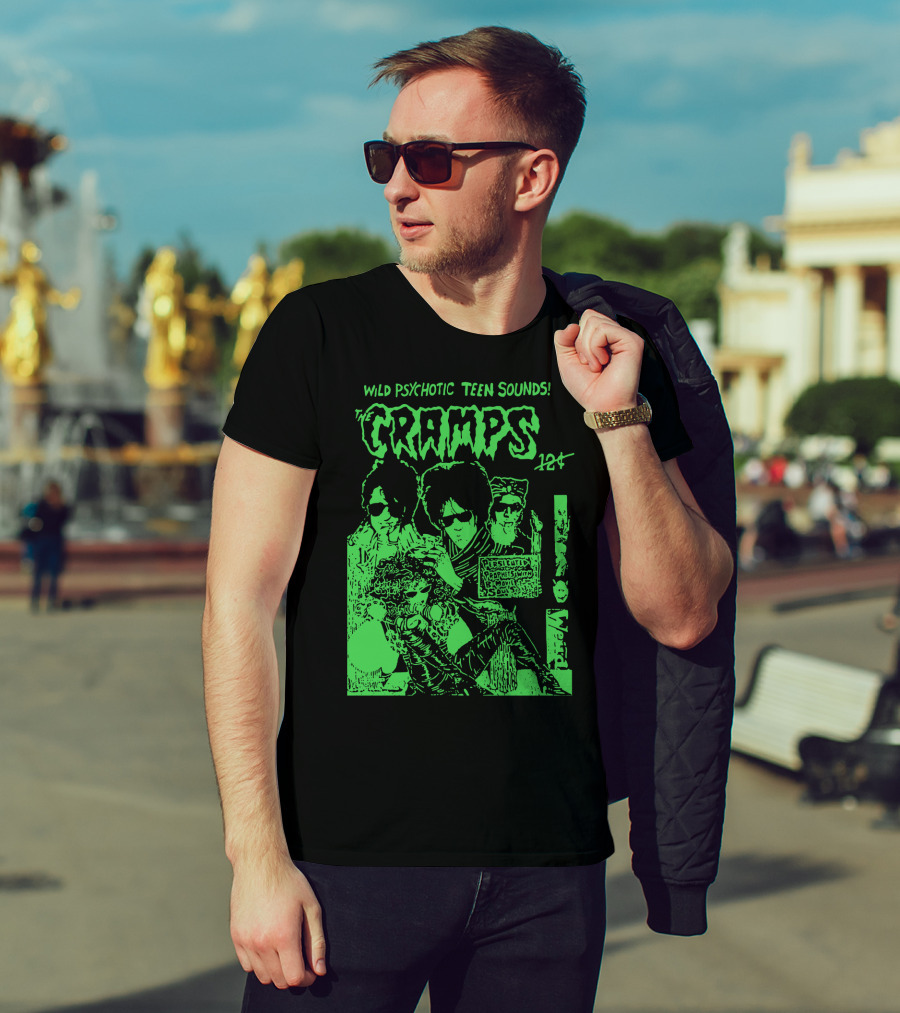 Wild Psychotic Teen Sounds The Cramps 12₵ T-Shirt