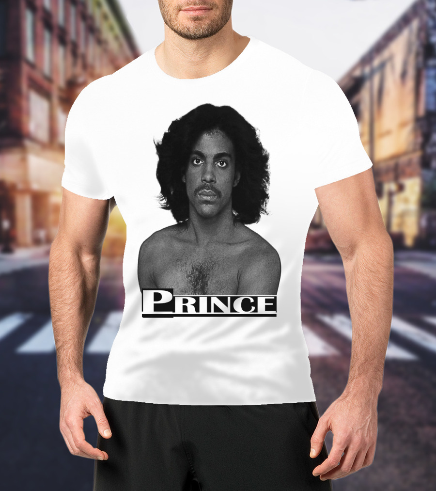 Prince Black And White Portrait T-Shirt
