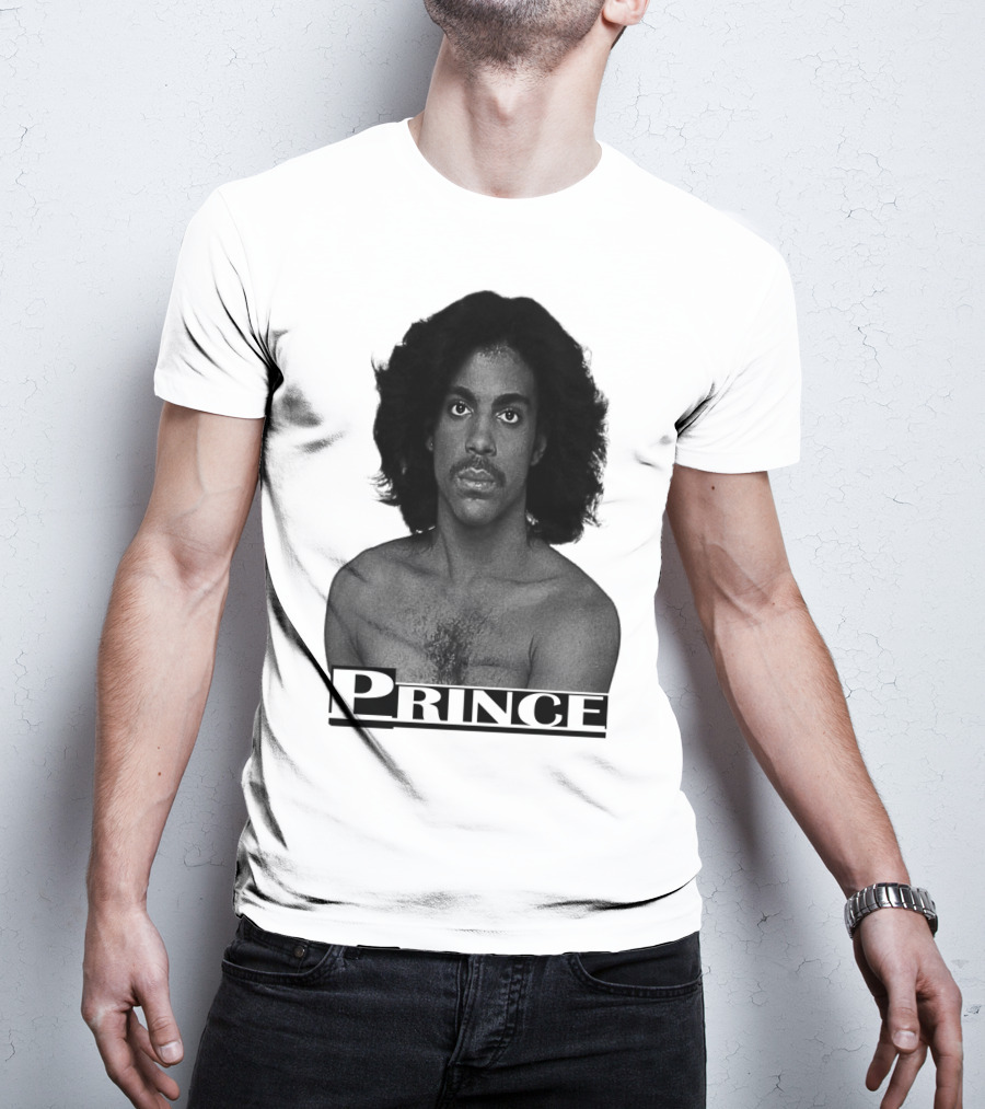 Prince Black And White Portrait T-Shirt