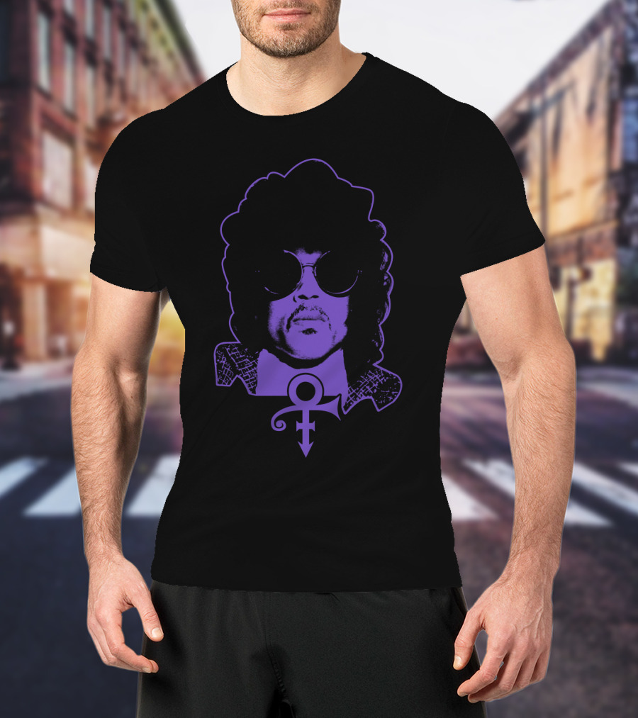 Pr 23 Purple Iconic Symbol And Portrait T-Shirt