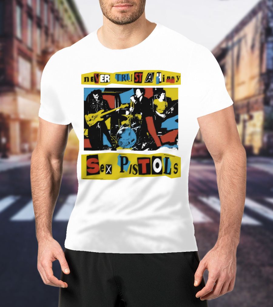 Never Trust A Hippy Sex Pistols T-Shirt