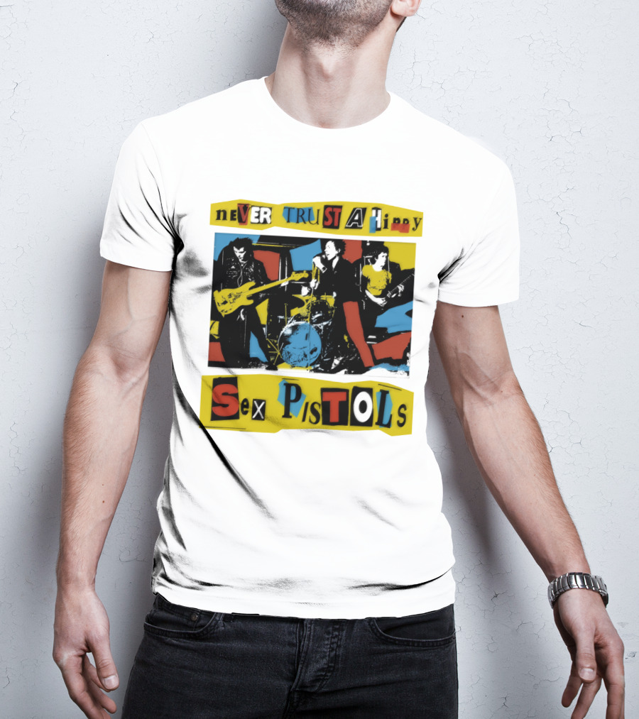 Never Trust A Hippy Sex Pistols T-Shirt