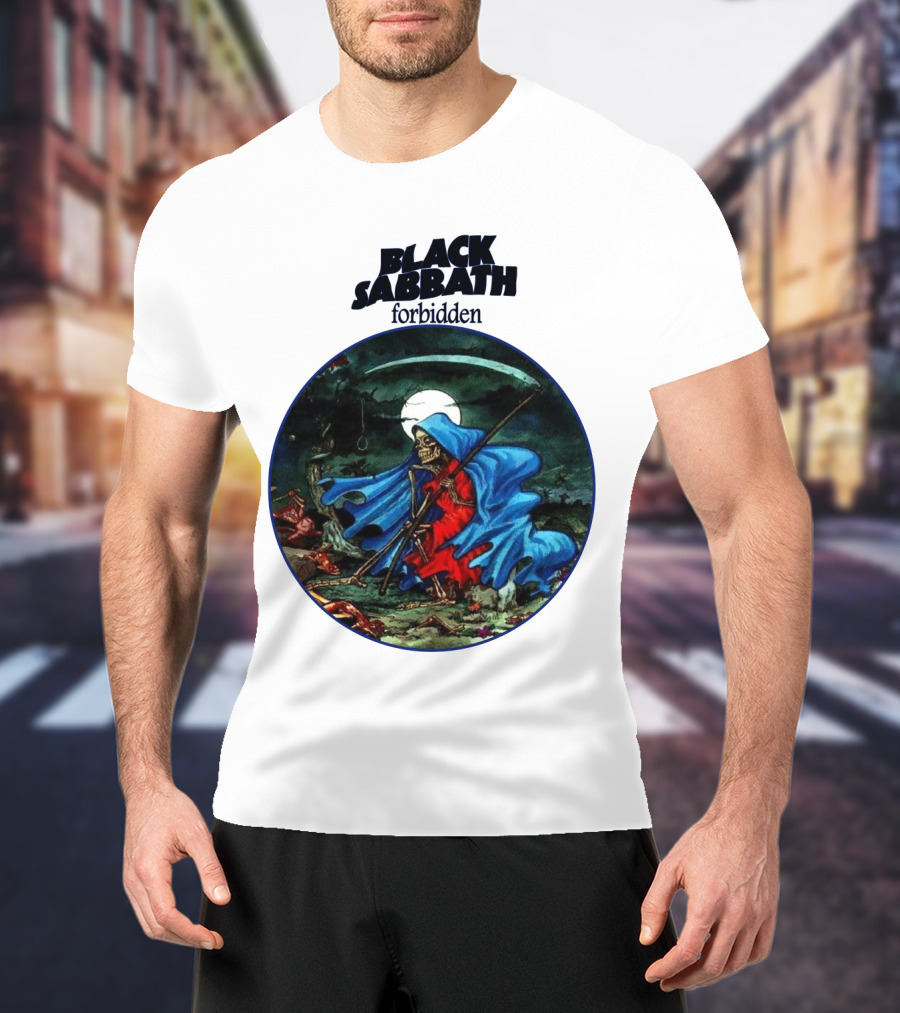 Black Sabbath Forbidden Grim Reaper Album Art T-Shirt