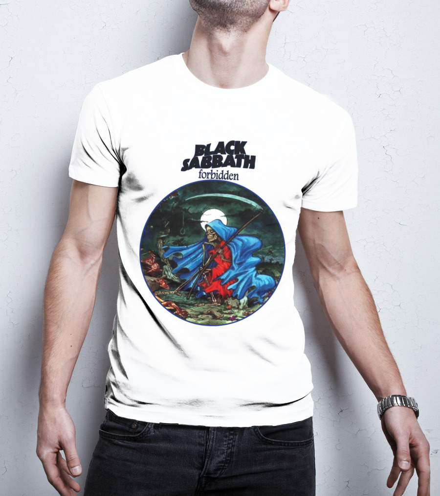 Black Sabbath Forbidden Grim Reaper Album Art T-Shirt