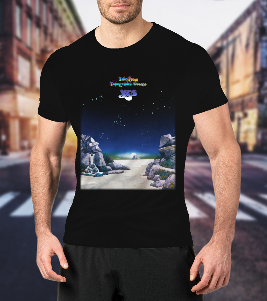 Tales From Topographic Oceans Yes Album Art Scenic Landscape T-Shirt