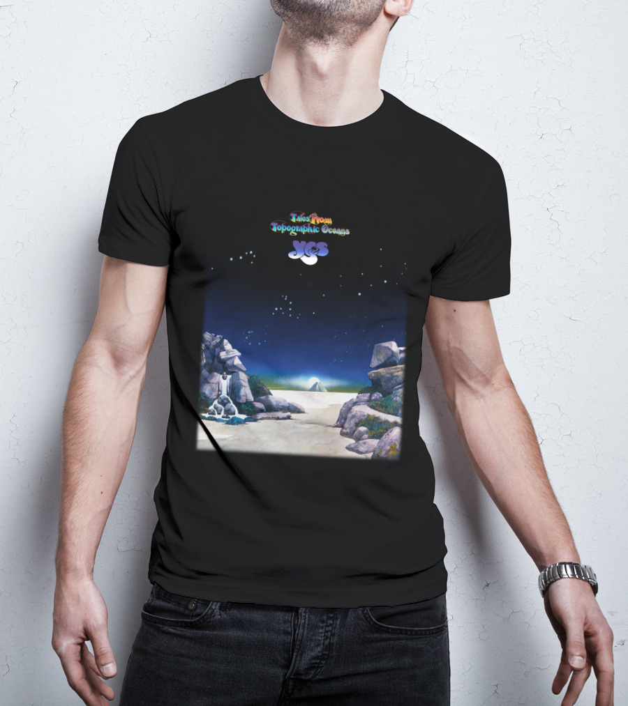 Tales From Topographic Oceans Yes Album Art Scenic Landscape T-Shirt