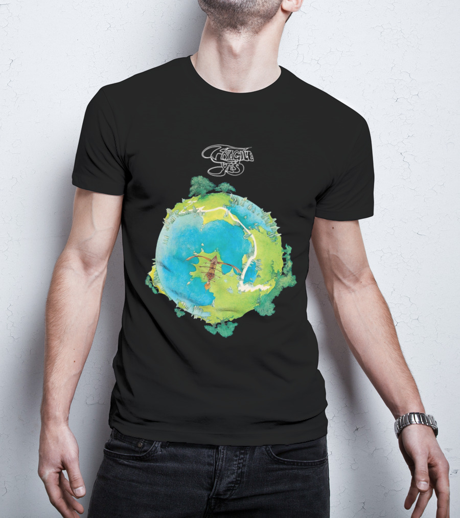Fragile Yes Album Cover Artwork Vintage 1971 Classic Rock T-Shirt