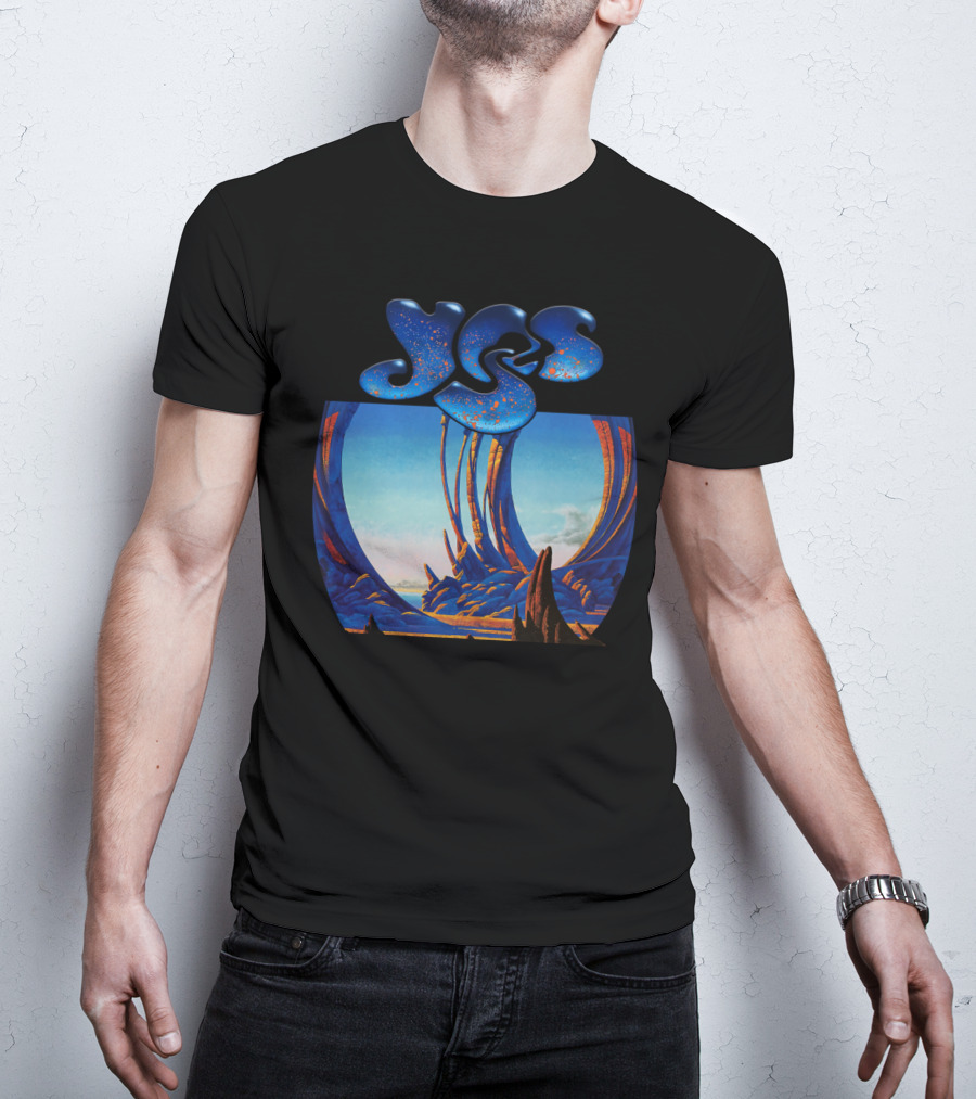 Yes Album Art Cover Retro Fantasy Landscape T-Shirt