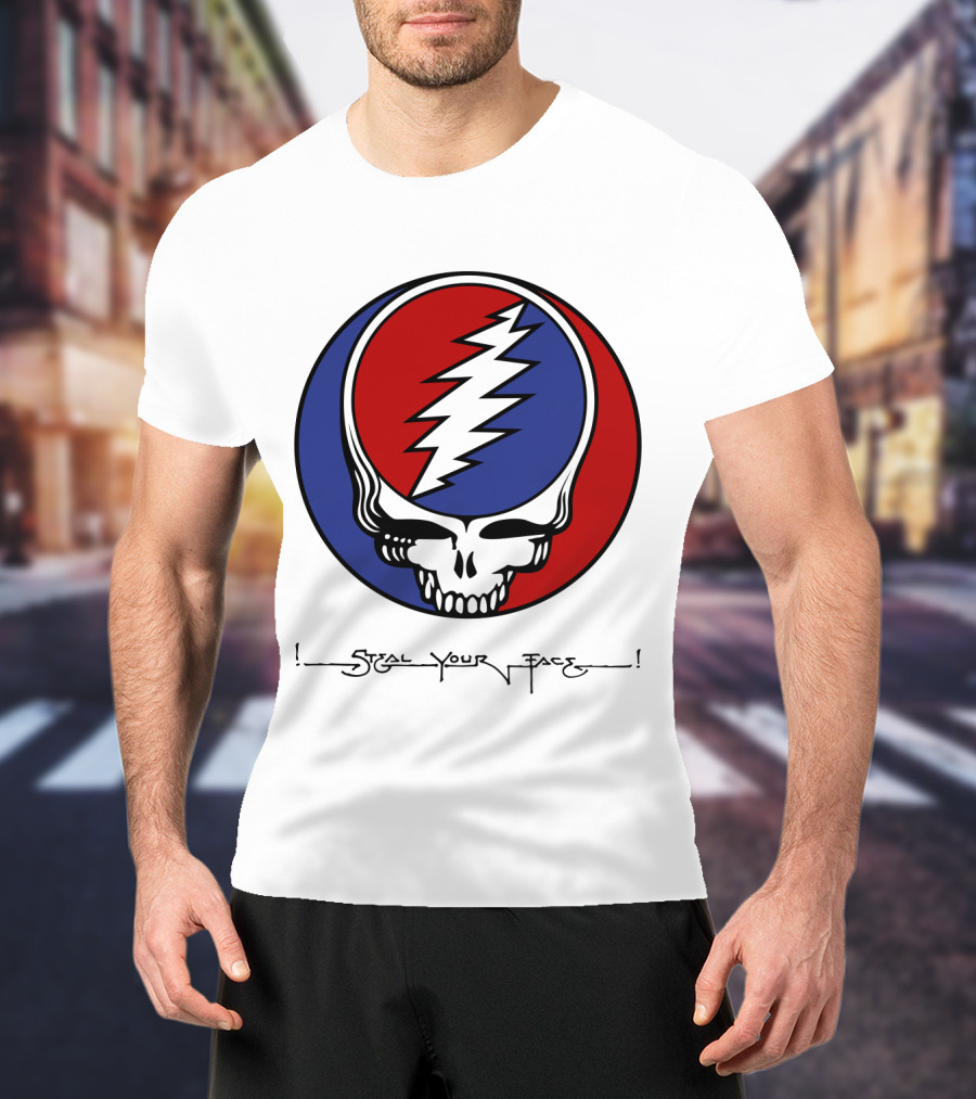 Gd Steal Your Face Skull T-Shirt