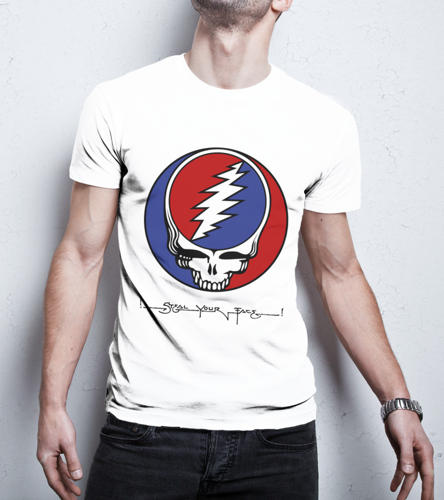 Gd Steal Your Face Skull T-Shirt
