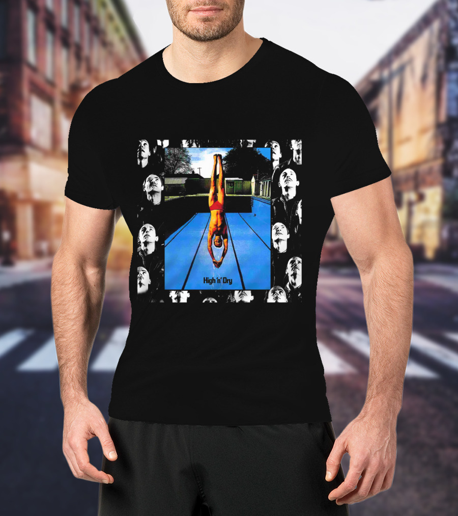High 'N' Dry Dlp Swimming Pool Diver Photomontage T-Shirt
