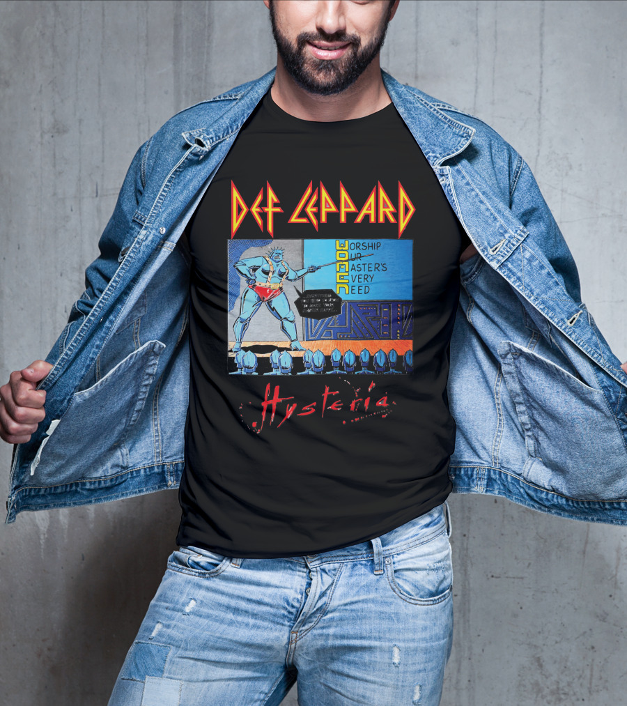 Def Leppard Hysteria Worship Woman Master's Need T-Shirt