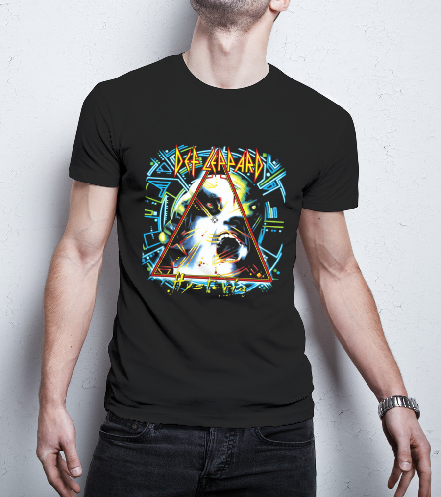 Def Leppard Hysteria Album Art Vintage Retro T-Shirt