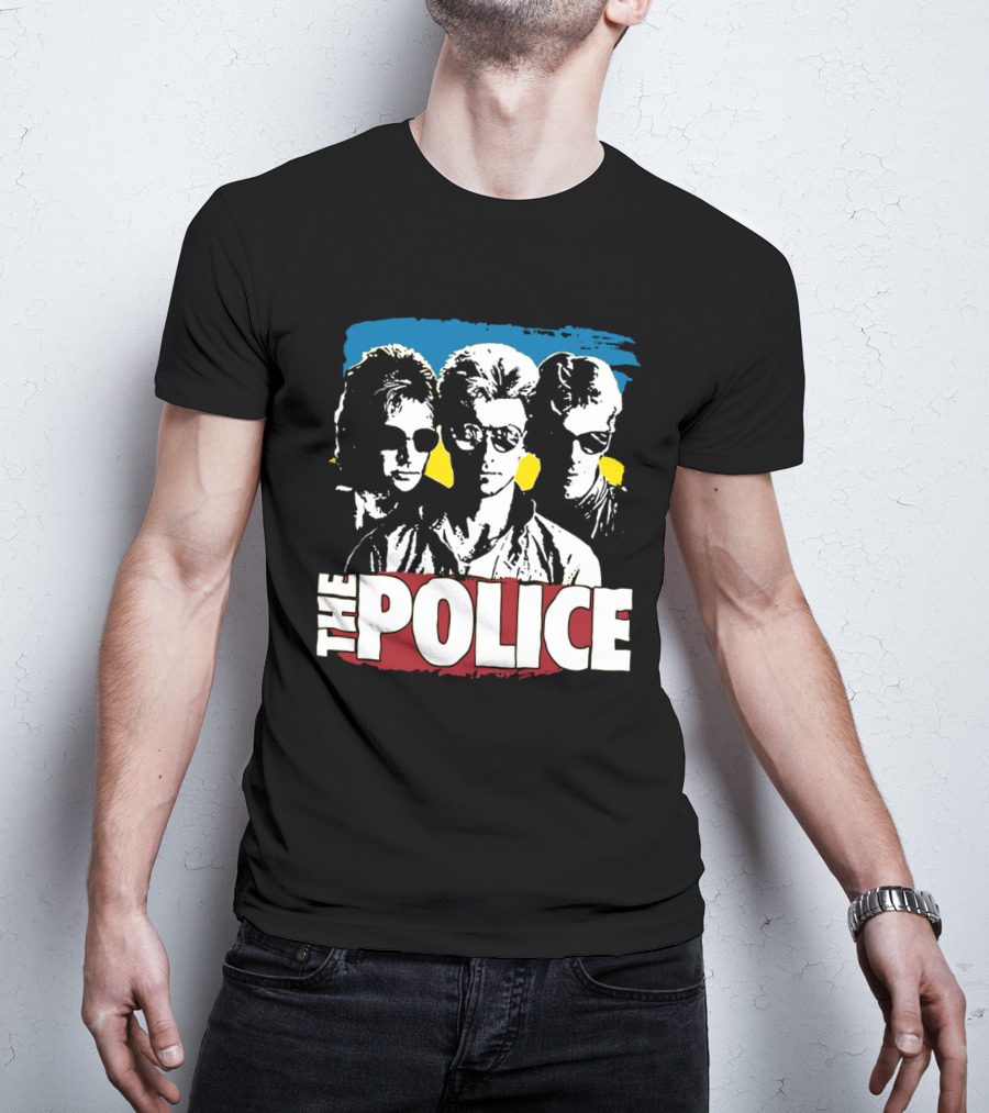 The Police Band Retro Style Silhouette T-Shirt
