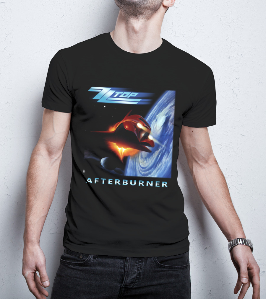 Zz Top Afterburner Spaceship Planet T-Shirt