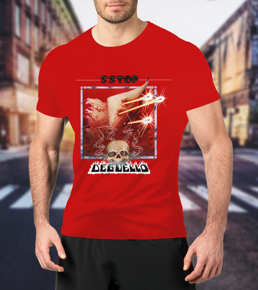 Zz Top Deguello Album Cover Skull Art T-Shirt