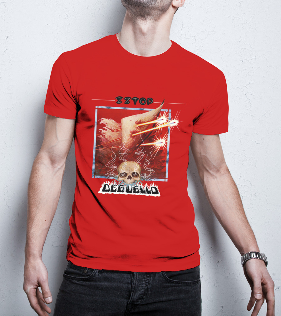 Zz Top Deguello Album Cover Skull Art T-Shirt