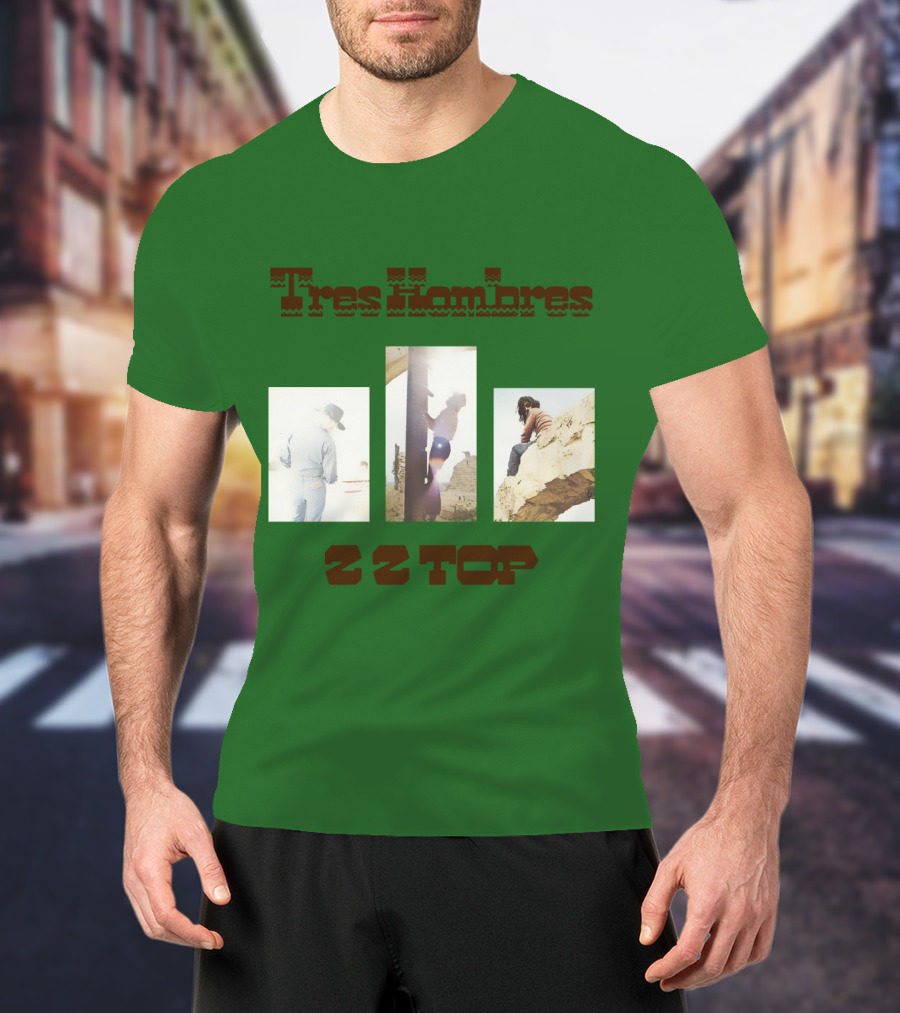 Tres Hombres Zz Top Vintage Album Cover T-Shirt