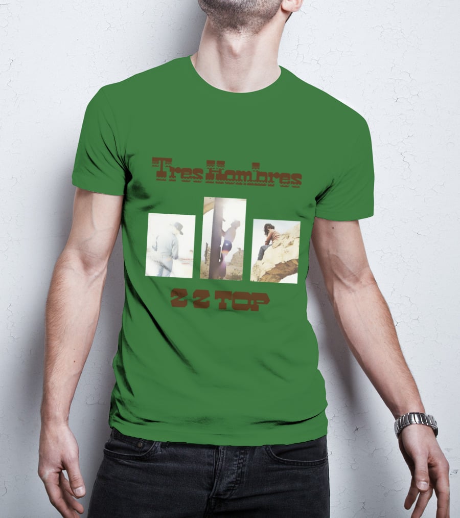Tres Hombres Zz Top Vintage Album Cover T-Shirt