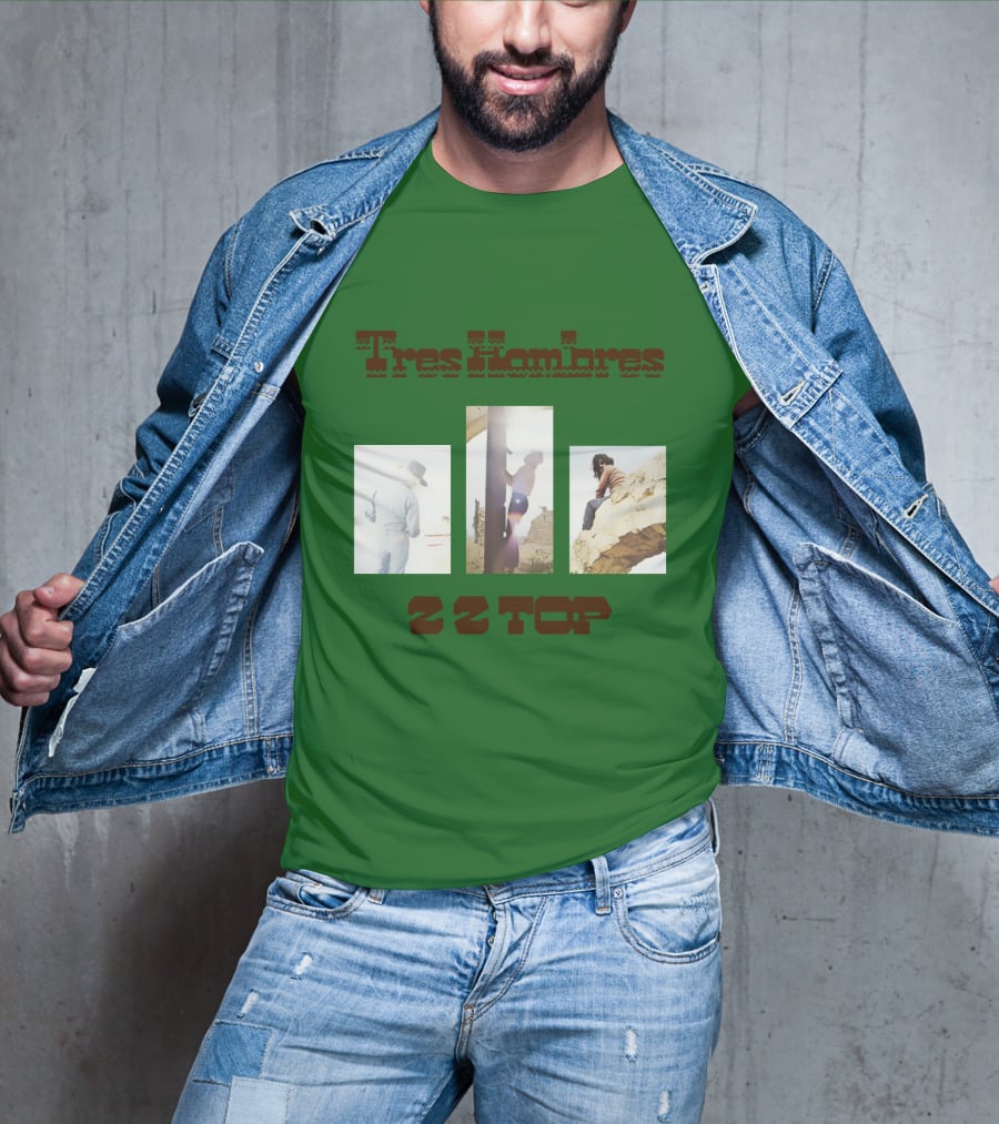 Tres Hombres Zz Top Vintage Album Cover T-Shirt
