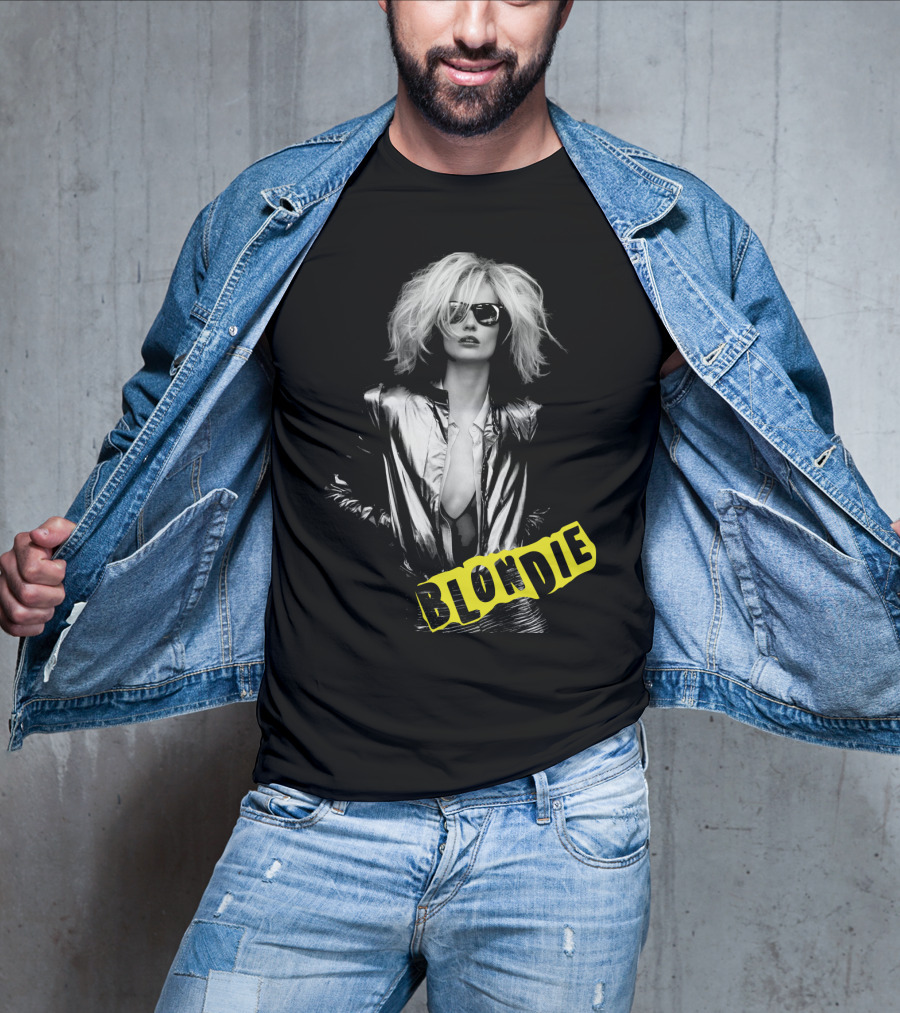 Blondie Silver Jacket And Sunglasses Iconic T-Shirt