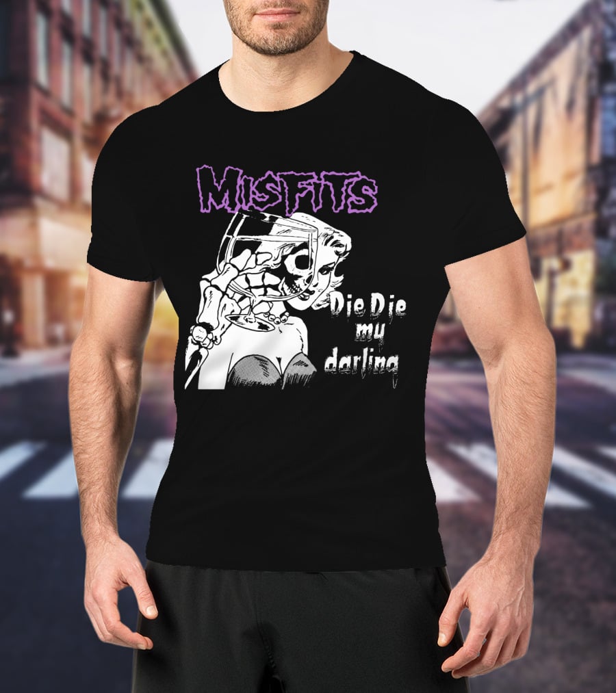 Misfits Die Die My Darling Vintage Comic Style Artwork T-Shirt