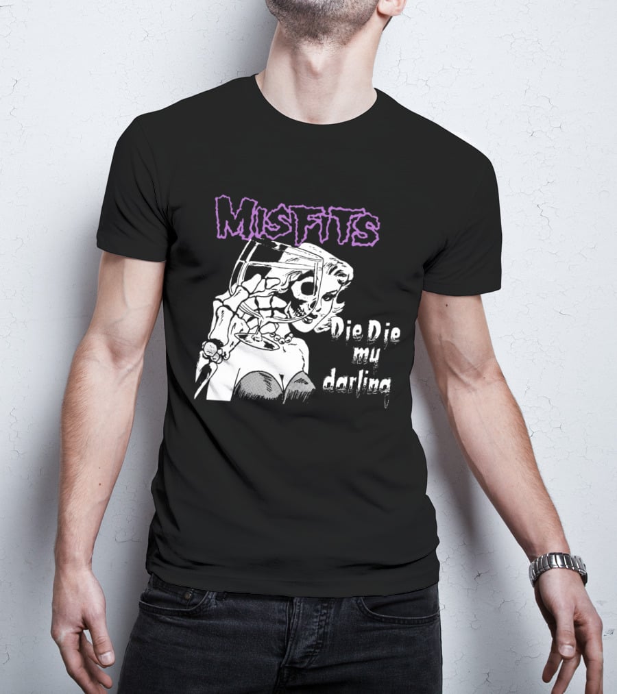 Misfits Die Die My Darling Vintage Comic Style Artwork T-Shirt