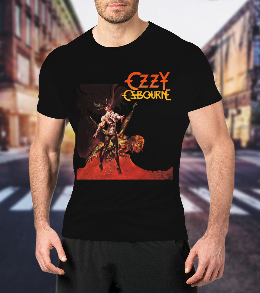 Ozzy Osbourne Bark At The Moon Retro Metal Art T-Shirt