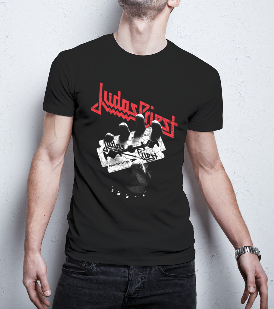Judas Priest British Steel Razor Blade T-Shirt