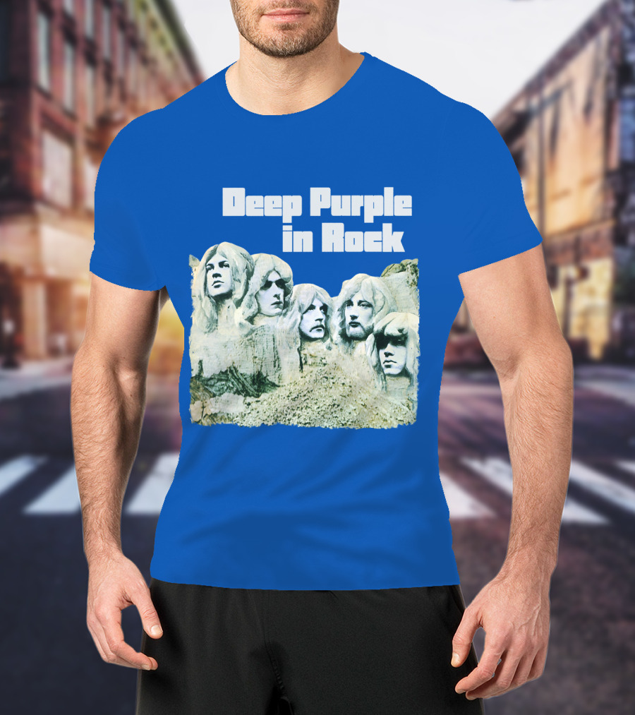 Deep Purple In Rock Mount Rushmore Album Art T-Shirt