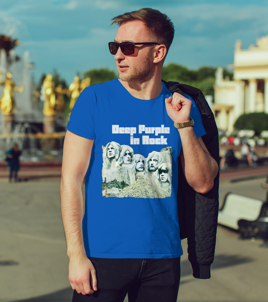 Deep Purple In Rock Mount Rushmore Album Art T-Shirt