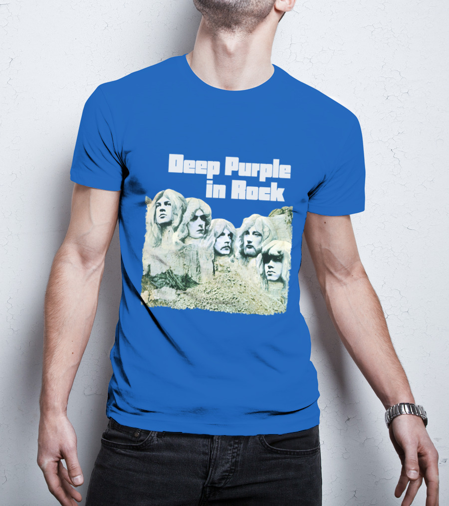 Deep Purple In Rock Mount Rushmore Album Art T-Shirt