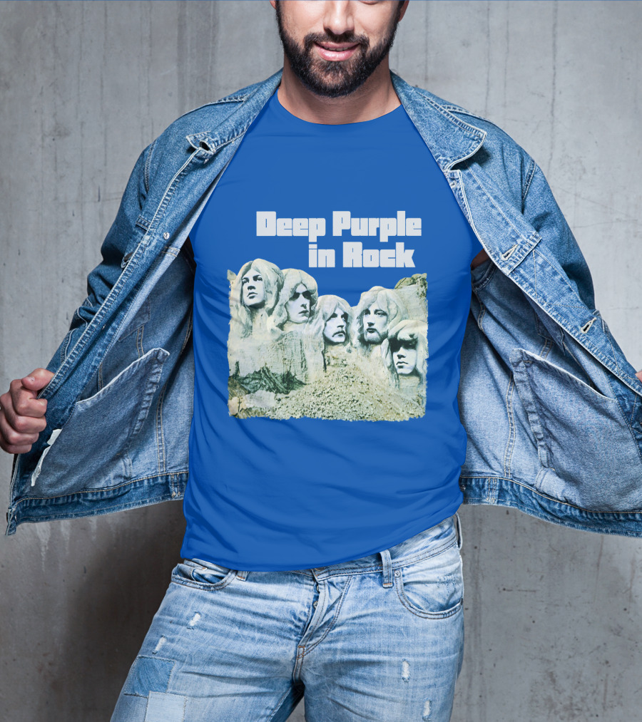 Deep Purple In Rock Mount Rushmore Album Art T-Shirt