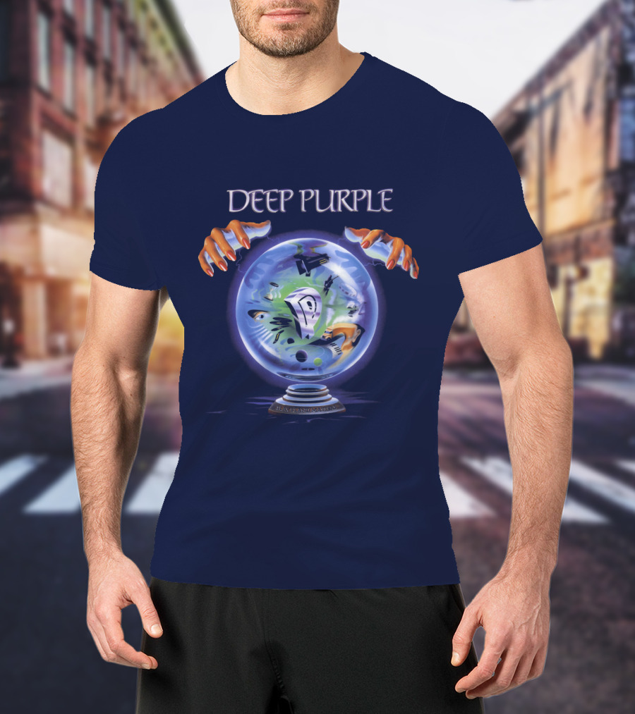 Deep Purple Mystic Globe Artwork T-Shirt