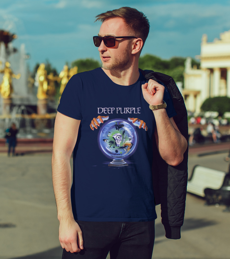 Deep Purple Mystic Globe Artwork T-Shirt