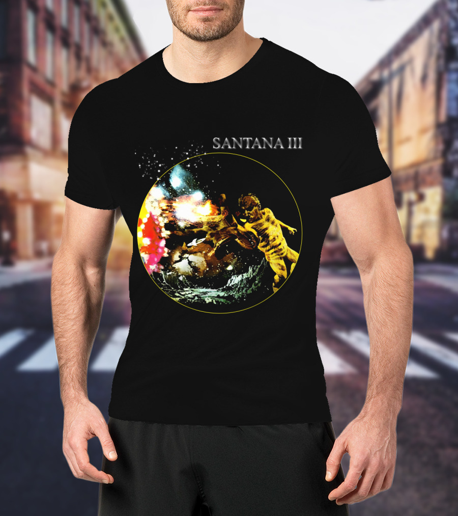 Santana Iii Psychedelic Cosmic Artwork T-Shirt