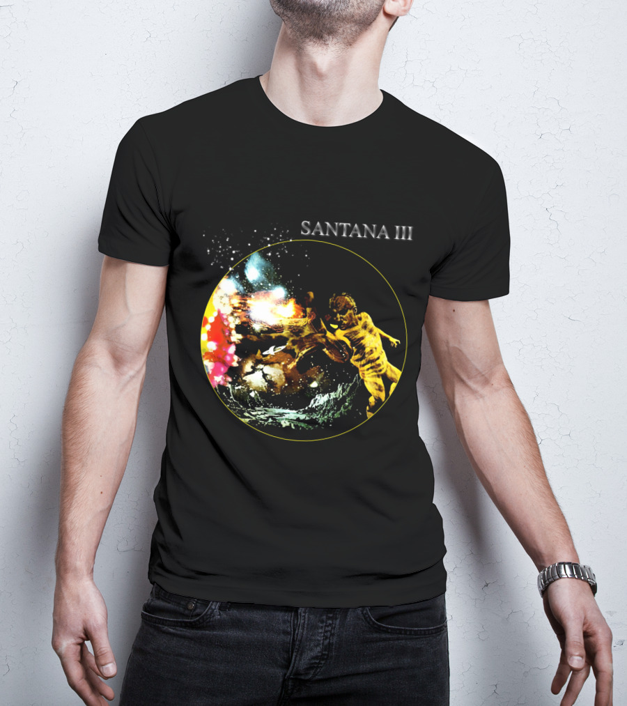 Santana Iii Psychedelic Cosmic Artwork T-Shirt