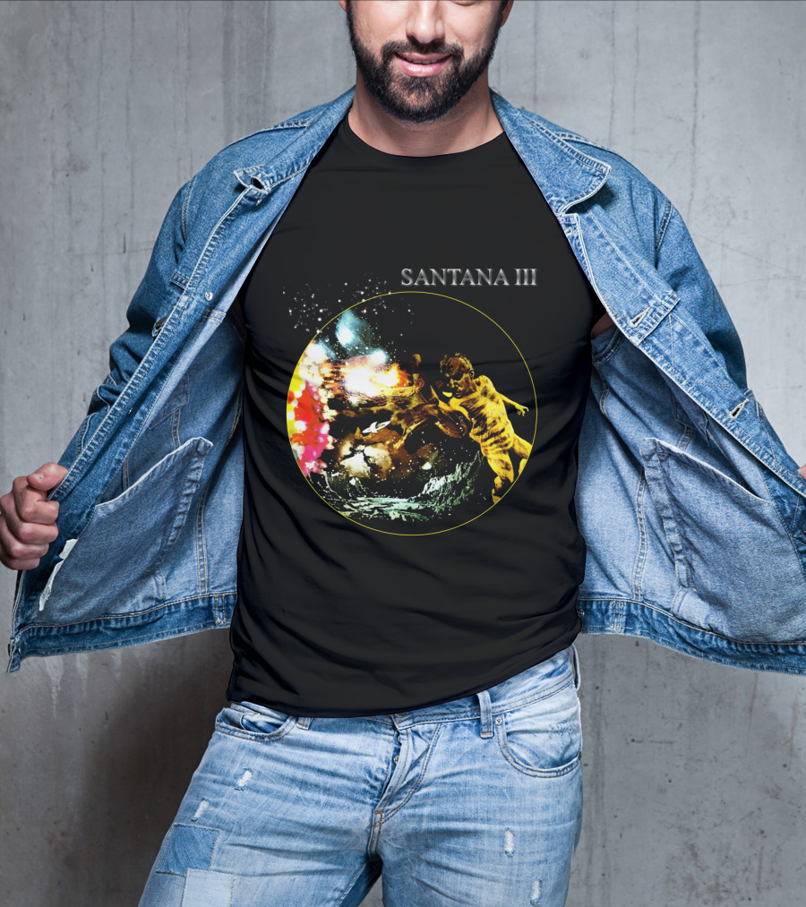 Santana Iii Psychedelic Cosmic Artwork T-Shirt