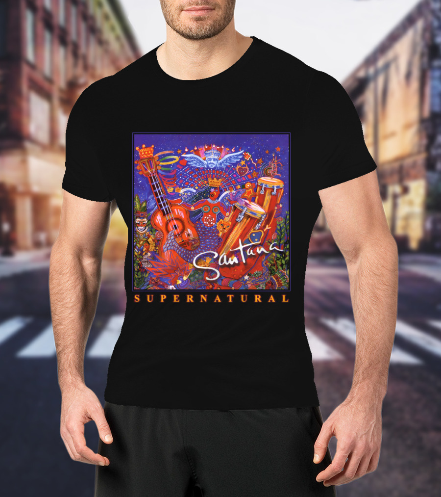 Santana Supernatural Album Artwork🎸 T-Shirt